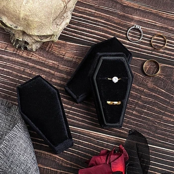 קטיפה החתונה קופסה של טבעת עגילים תיבת תכשיטים, אריזות מתנה תיבת ההצעה, טבעת האירוסין תיבת תכשיטים דלפק תצוגה