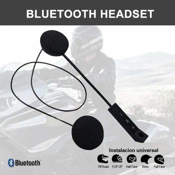 קסדת אופנוע דיבורית Bluetooth לרכב אוזניות נגד התערבות ידיים אלחוטי בחינם טעינת USB אוזניות אביזרים