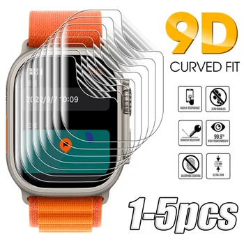 רך TPU סרט מגן על אפל שעונים Ultra HD Anti-טביעת אצבע מגן מסך עבור IWatch אולטרה Smartwatch הידראולי סרט