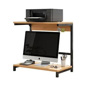 שולחן עבודה מדף שולחן העבודה של המחשב אחסון מדף מדפסת, מסך תצוגה אחסון מתלה מגזין ארגונית השולחן אביזרים