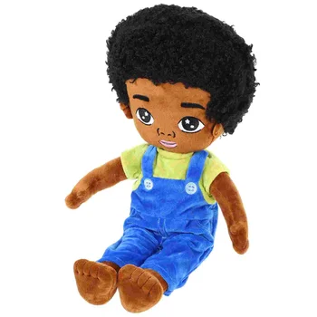 שחור צעצוע צעצועים ממולאים תינוקות בנים ילדים אמריקאים בנות בובות מיטה מציאותי התינוק שזה עתה נולד