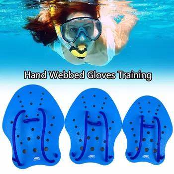שנורקל ספורט מים ביד מחוברות כפפות אימון סנפיר סנפיר שחייה, כפות שחייה משוטי ידיים כפפות צלילה