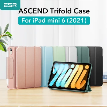 שקיעת דם עבור iPad mini 6 2021 מקרה Trifold כיסוי לאייפד מיני 2021 מקרה כיסוי חכם עיפרון אבזם מגנטי לעמוד עבור iPad mini 6 Case