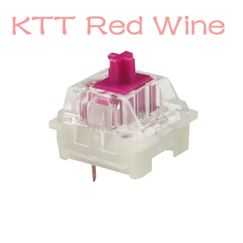 תוכן KTT יין אדום מתג ליניארי 3 Pin עבור מכני מקלדת Customozation